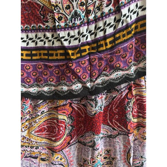 Womens 2XL Maxi Dress Wedding Guest Floral Peasant Paisley Patchwork Fairy XXL - Picture 5 of 15